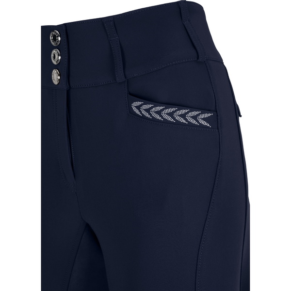 2025 Pikeur Womens New Candela Str. Ffl Breeches 243938 490 390 - Nightblue